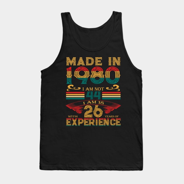 Made in 1980 Tank Top by Velvet Love Design 